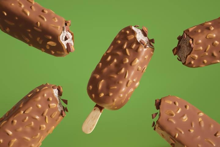 Imagen de archivo de unos helados.