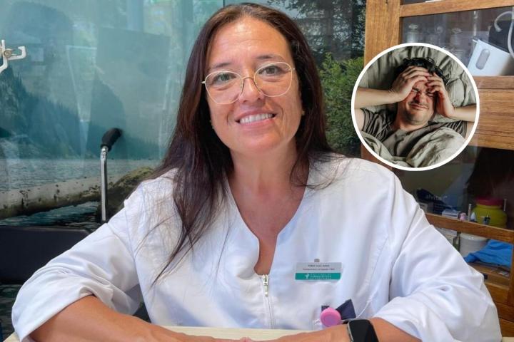 Sonia Pérez y una persona que no puede dormir