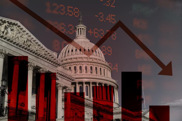 Ilustración de una crisis económica