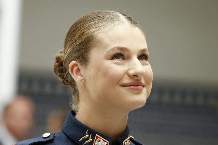 La princesa Leonor en la entrega de honores de la Región de Murcia en el final de su formación militar en San Javier