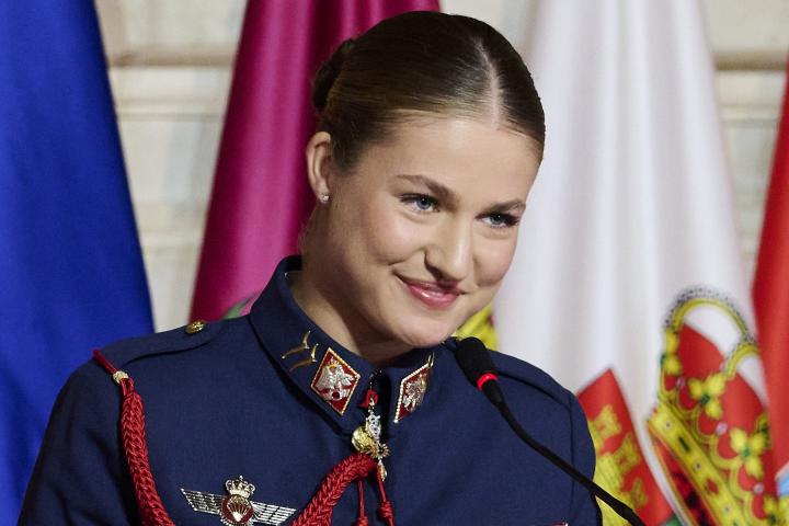 La princesa Leonor en su discurso tras recibir la Medalla de Oro de la Región de Murcia