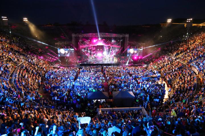 Concierto en estadio.