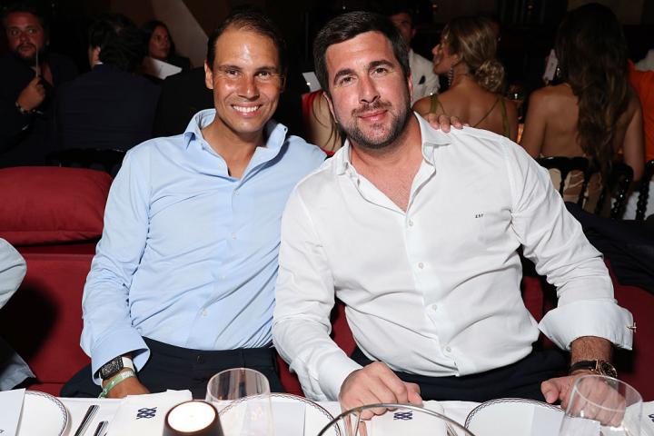 Enrique Riquelme, en una cena junto a su amigo Rafa Nadal