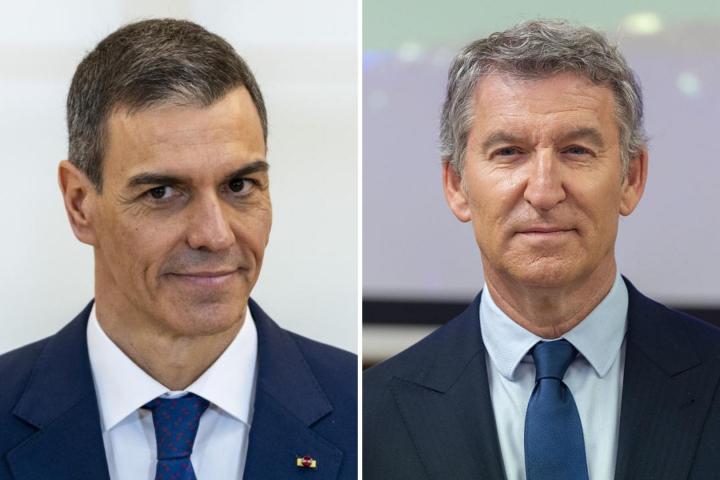 Pedro Sánchez y Alberto Núñez Feijóo