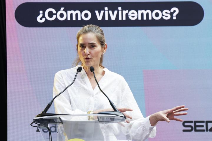 Sara Aagesen, en el Foro Seremos, organizado por la Ser, este jueves en Madrid.