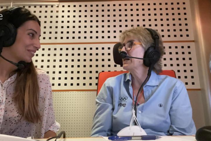Paloma del Río y Almudena Cid en agosto de 2021