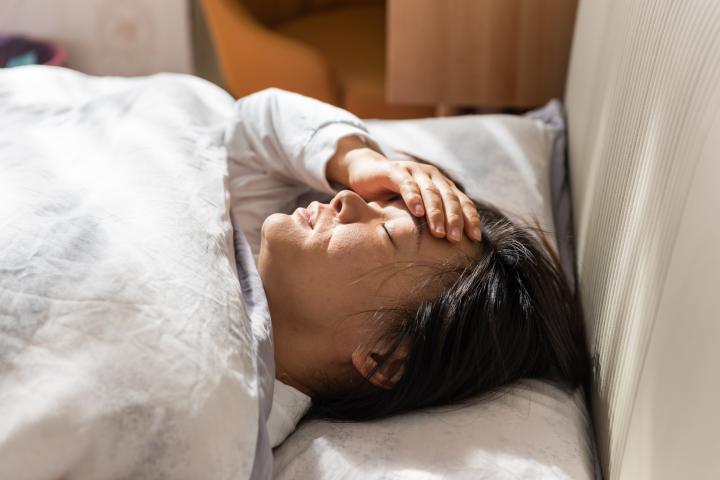 Una mujer que no puede dormir