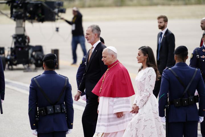 Los reyes y el papa León XIV este sábado