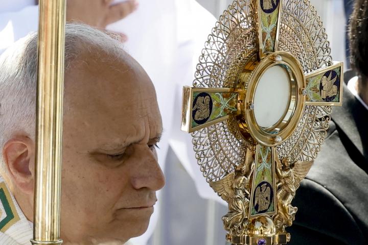 Una imagen del papa León XIV