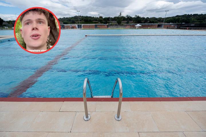 Lucas, escocés, habla sobre las piscinas en Madrid.