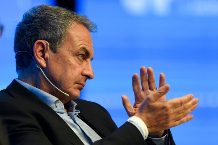 BUENOS AIRES, ARGENTINA - AUGUST 18: Former Prime Minister of Spain Jose Luis Rodríguez Zapatero attends a seminar on inclusion and diversity organized by CELAC (Community of Latin American and Caribbean States) at CCK on August 18, 2022 in Buenos Aires, Argentina. (Photo by Gustavo Garello/Getty Images)