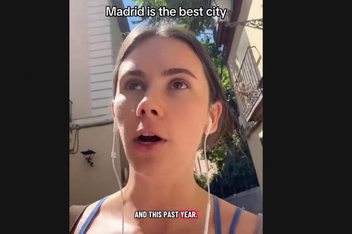 Maddy, estadounidense en Madrid.