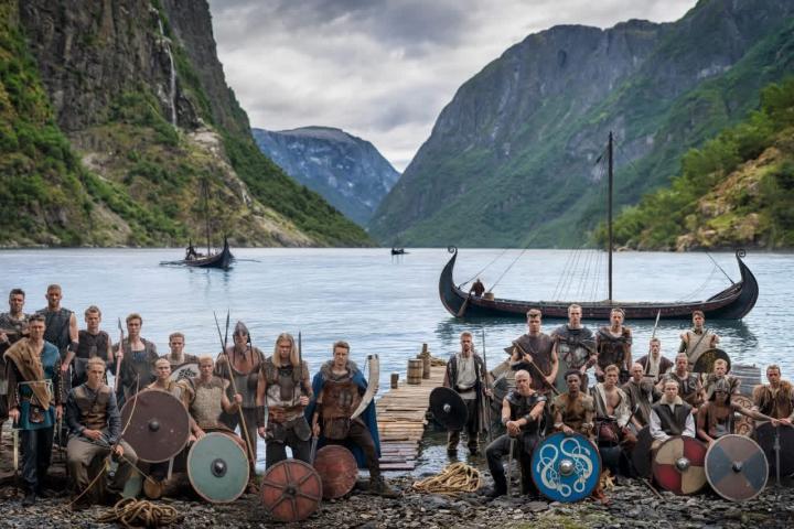 La selección de Noruega disfrazada de vikingos para el Mundial.