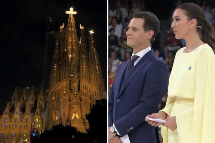 La Sagrada Familia y un momento de Gálvez y Pardo en el Bernabéu
