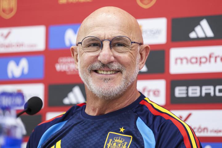Luis de la Fuente, seleccionador, en una rueda de prensa reciente