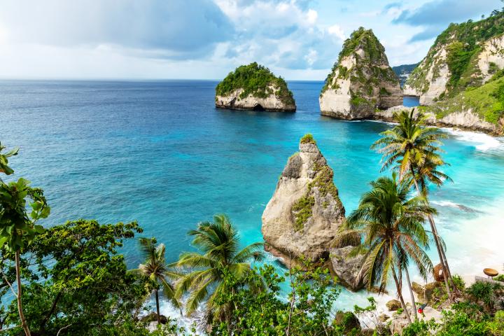 Una imagen de Diamond beach en Nusa Penida.
