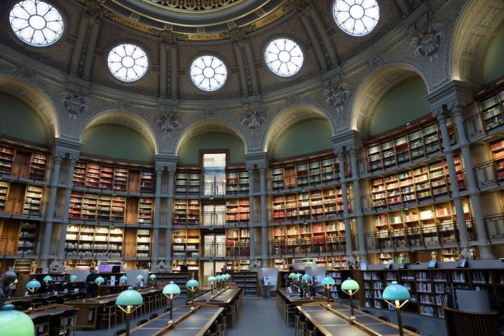 Interior de la Biblioteca Nacional de Francia