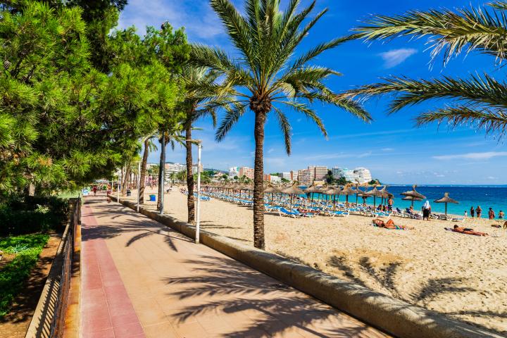 Paseo marítimo de Magaluf.