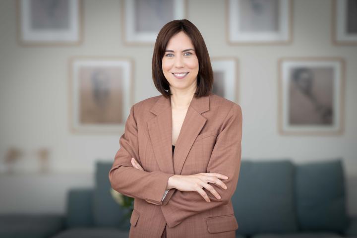 La ministra Diana Morant, durante su entrevista con El HuffPost