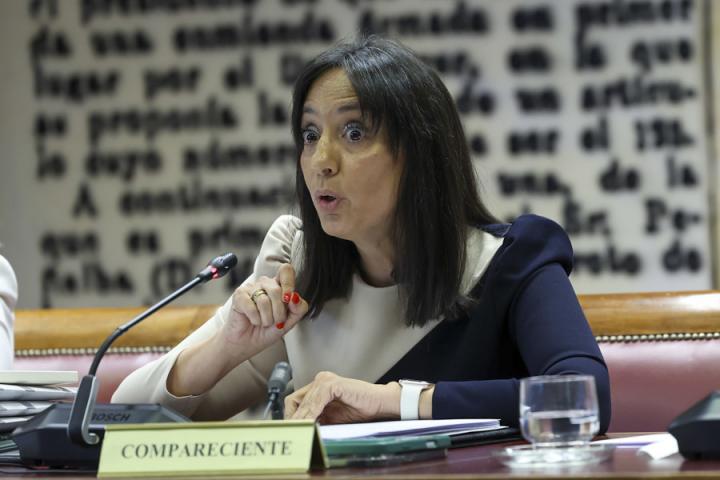 Mercedes González, durante su comparecencia en el Senado