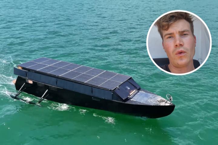 Navega desde Finlandia hasta Ibiza con un barco solar construido por él mismo