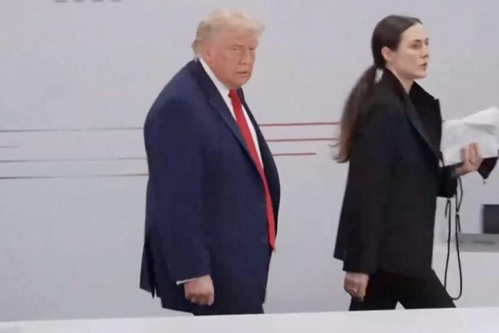 Donald Trump en la cumbre del G7.