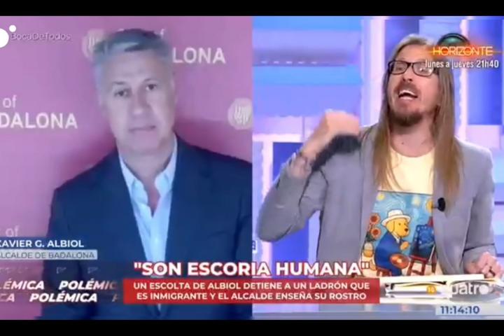 Xavier García Albiol y Pablo Fernández discuten acaloradamente en 'En boca de todos'