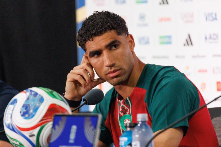 Achraf Hakimi, en una imagen de archivo, con los colores de la Selección de Fútbol de Marruecos.