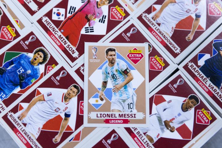 El cromo de Leo Messi, el otro gran atractivo.