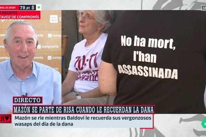Joan Baldoví, durante una intervención en 'Al rojo vivo' (laSexta)