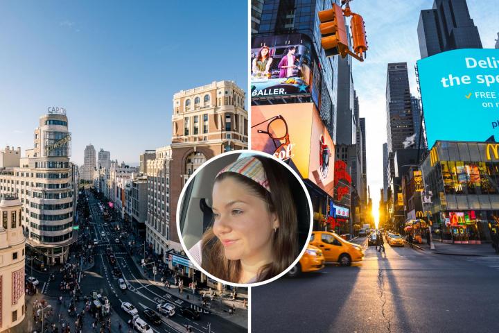 Maggie, joven estadounidense que vivió en Madrid y ahora en Nueva York.