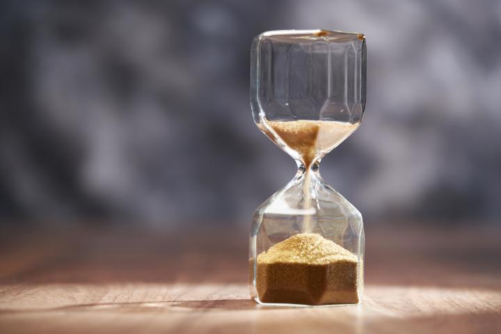 Un reloj de arena, en una imagen de archivo.