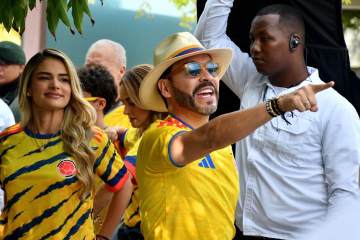 Abelardo de la Espriella, después de votar en las elecciones colombianas