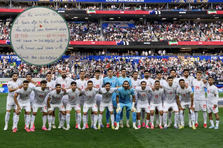 Selección de Irán y el mensaje que dejaron el vestuario