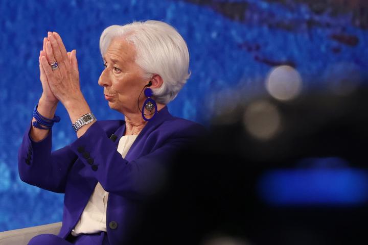 Christine Lagarde, presidenta del Banco Central Europeo.