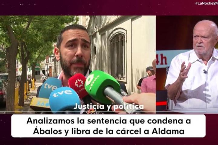El magistrado Martín Pallín en RTVE hablando de Aldama.