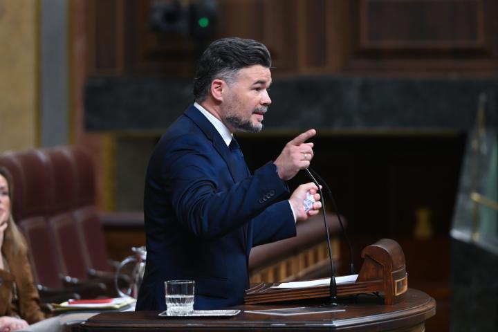 El portavoz de ERC, Gabriel Rufián.