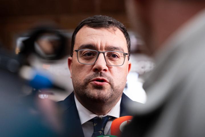 El presidente asturiano, Adrián Barbón.