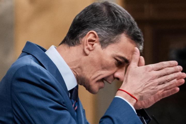 El presidente del Gobierno de España, Pedro Sánchez, el 25 de marzo de 2026, en una sesión de control al Gobierno en el Congreso.
