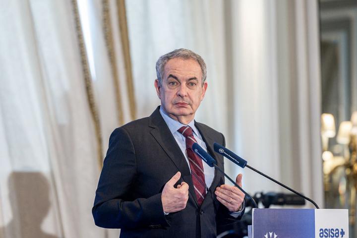 José Luis Rodríguez Zapatero, durante una intervención