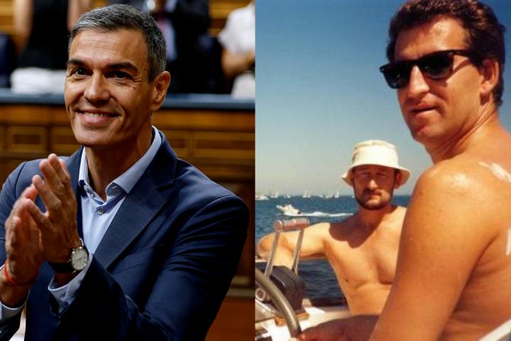 Pedro Sánchez y la fotografía de Feijóo junto a Marcial Dorado