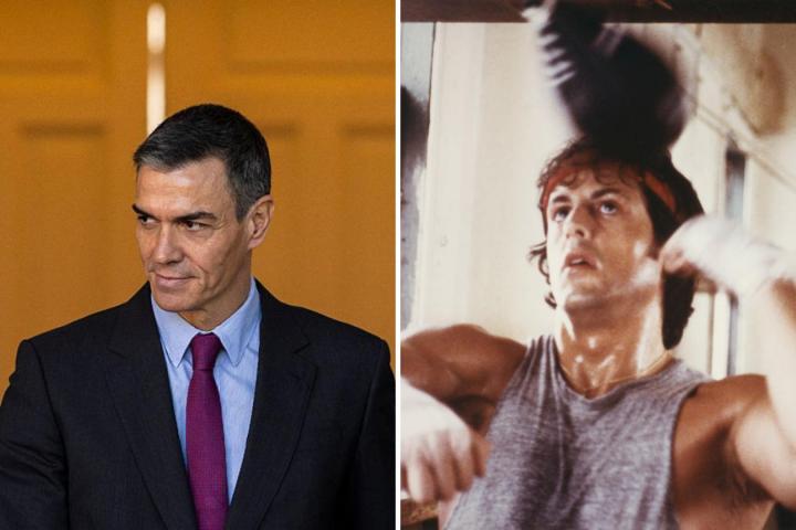 Pedro Sánchez y Rocky Balboa (Sylvester Stallone)