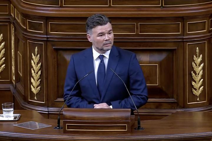 Rufián este miércoles en el Congreso
