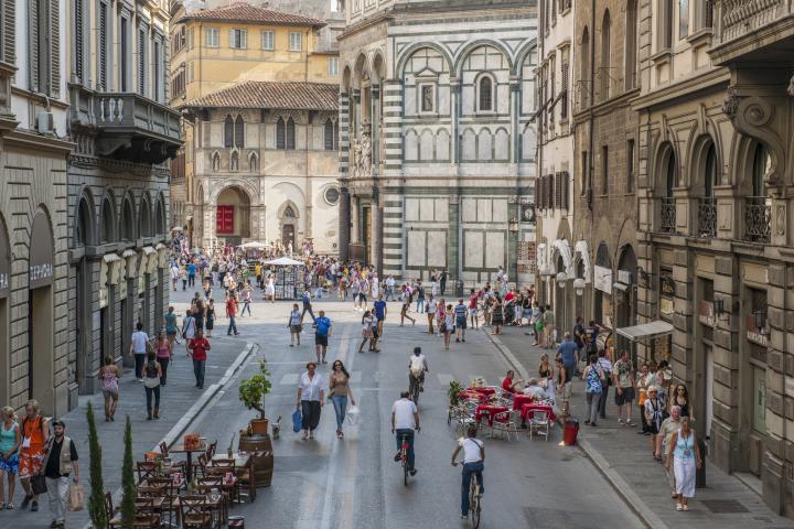 Las calles de Florencia.