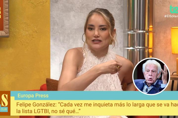 Alba Carrillo, presentadora de 'El sótano' (TEN TV)