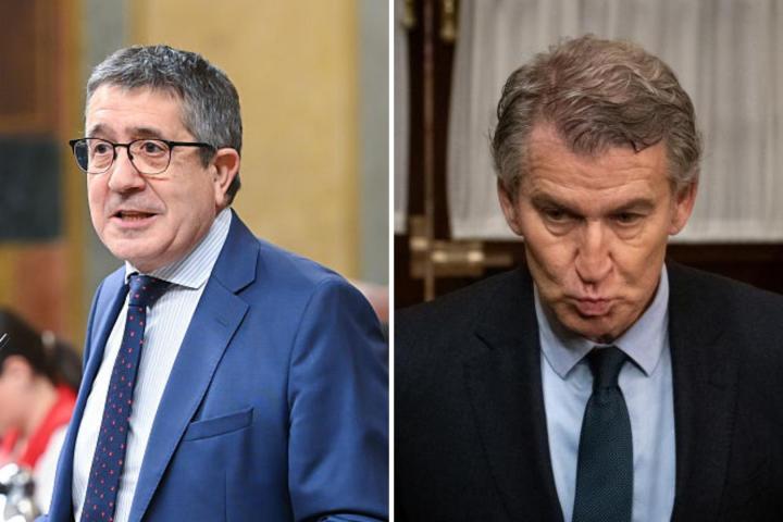 Fotomontaje de Patxi López y Alberto Núñez Feijóo.