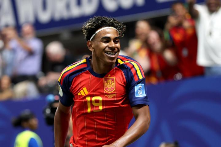 El futbolista de la selección española, Lamine Yamal.