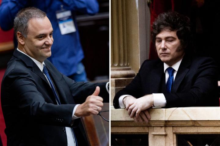 El jefe de gabinete de Milei y el presidente argentino