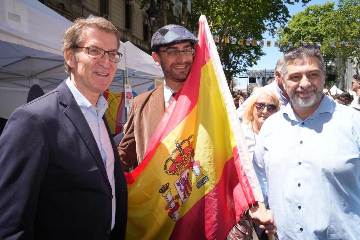 Alberto Núñez Feijóo en Buenos Aires en 2022.