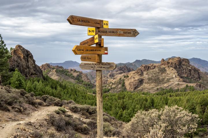 Indicaciones para el ascenso al Roque Nublo.